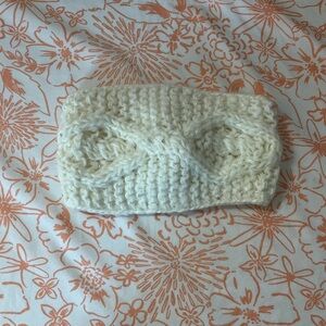 Cream Knit Headband